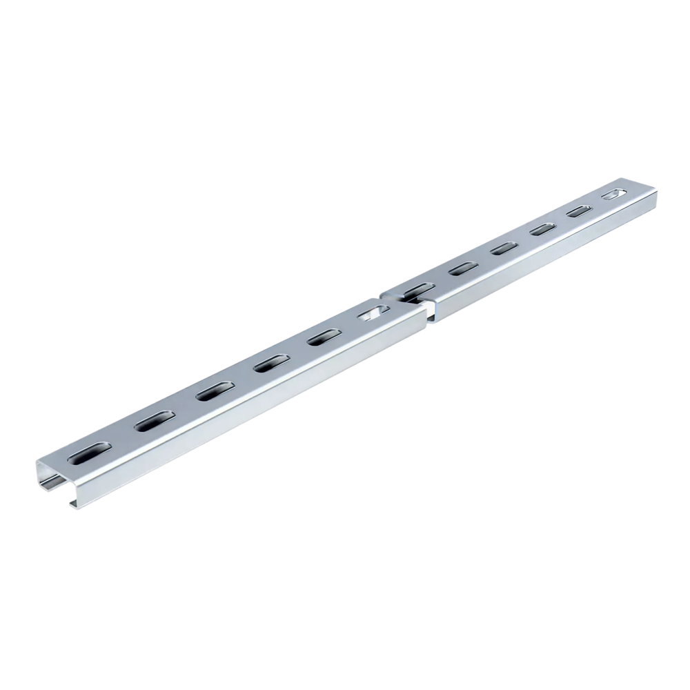 20x10 mm H-0 montagerail 2m elvz