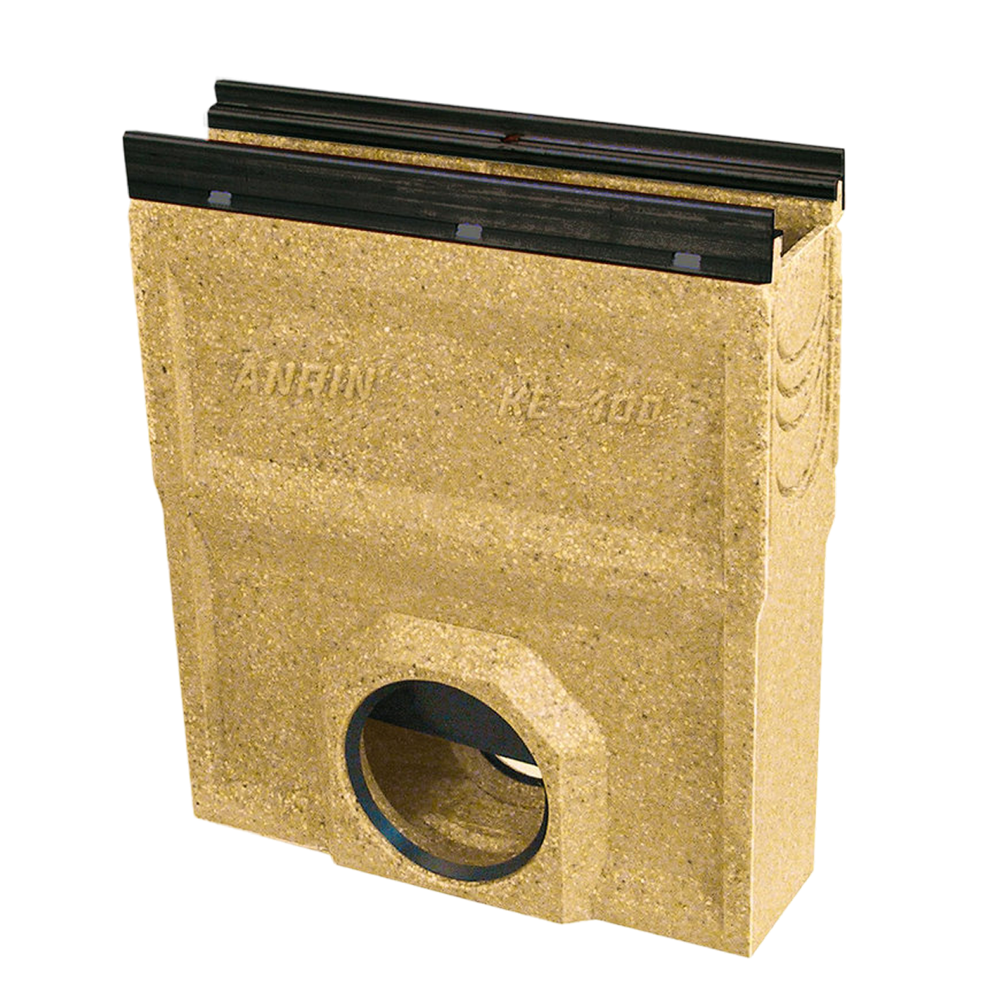 Anrin slibvangput, poly-beton, KE-100, zw-rand, excl. Rooste