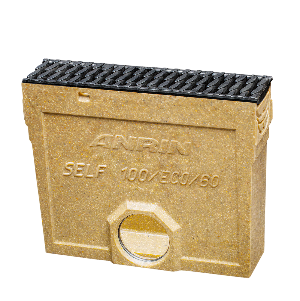 Anrin slibvangput SELF-100, Mini, poly-sleufrooster L=0.5M