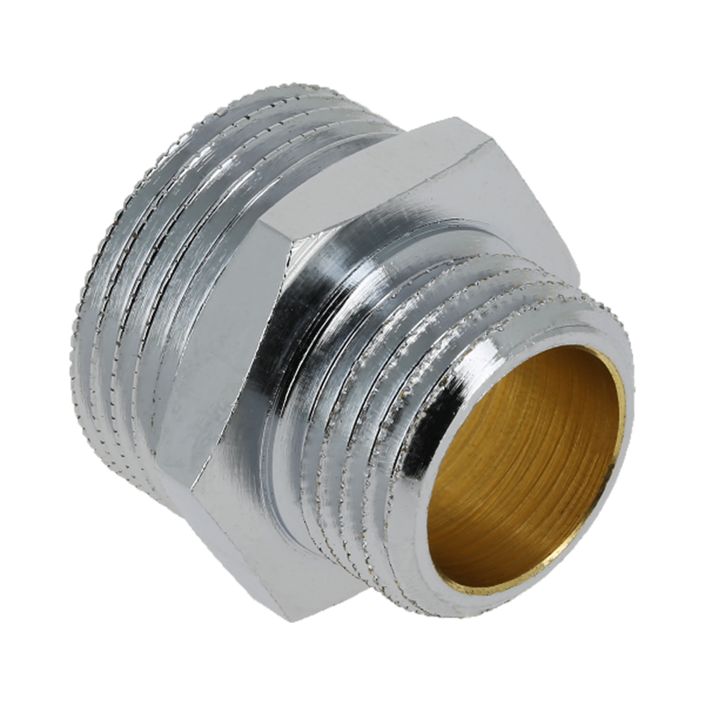 BONFIX 80560 Verloopnippel 3/4" x 1/2" 2x buiten verchroomd