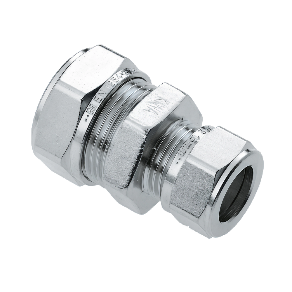 BONFIX 82466 Knel Overschuifkoppeling 15 x 10mm nikkel