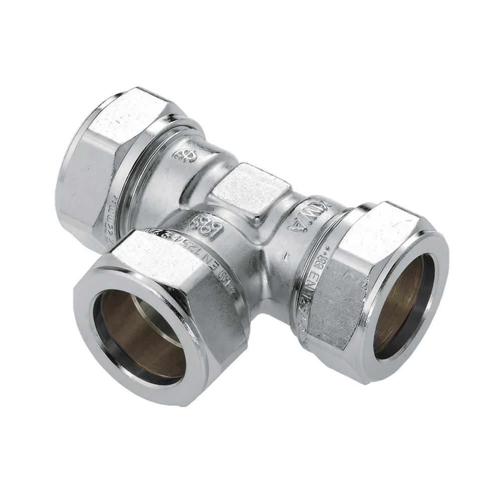 BONFIX 82502 Knel T-stuk 22 mm vertind