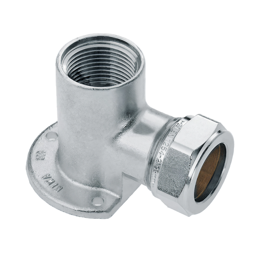 BONFIX 82570 Knel Muurplaat 1/2" bi. dr. x 15 mm vertind