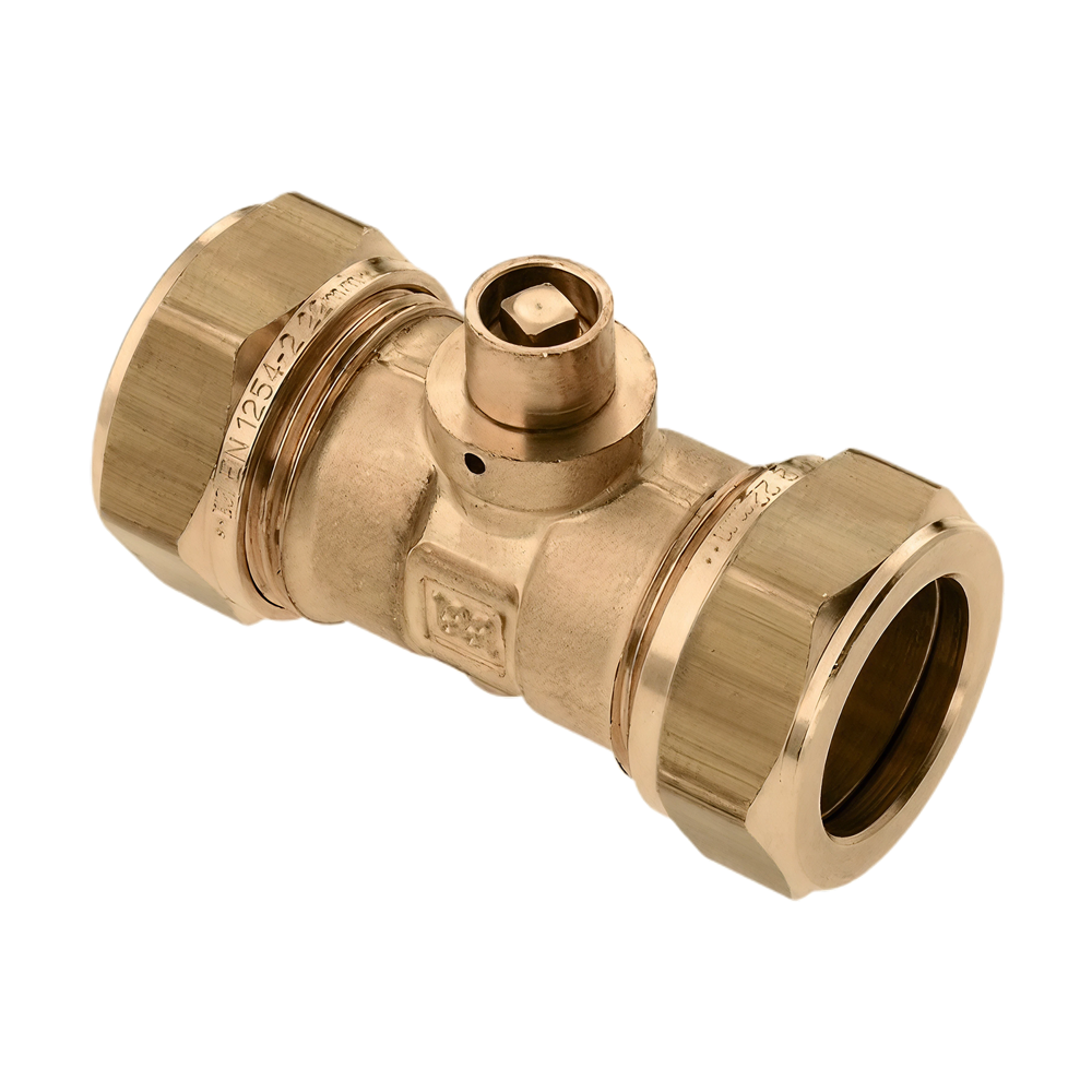 BONFIX 82781 Knel Rechte koppeling met ontl 22x22 mm