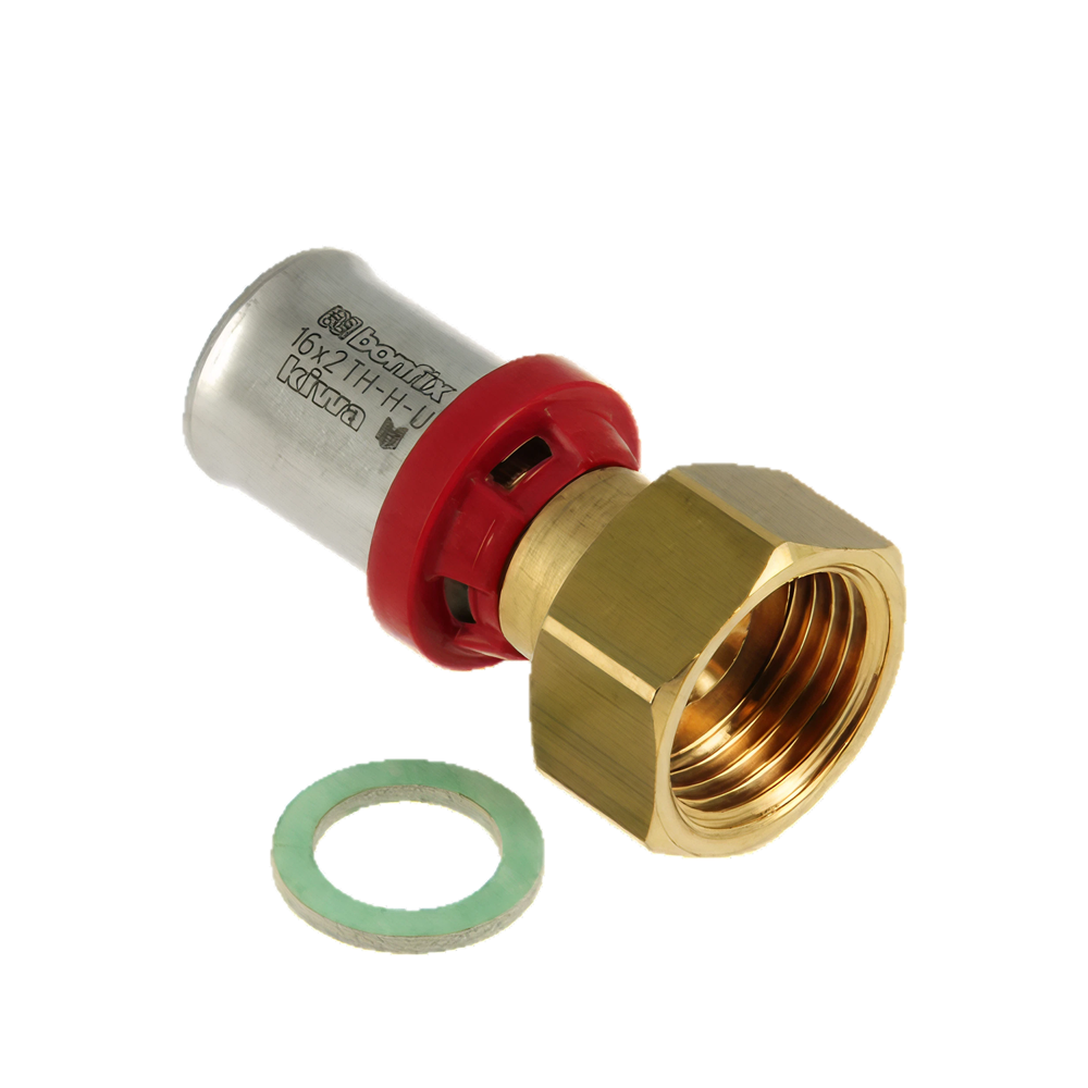 BONFIX Alu-pers 2-del. kopp. losse moer 1 1/4" bi. x 32 mm