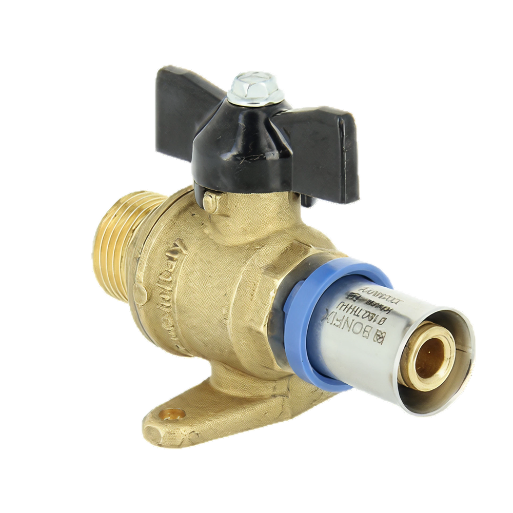 BONFIX Alu-pers 2002605 Kogelkraan 1/2" buitendraad x 16 mm