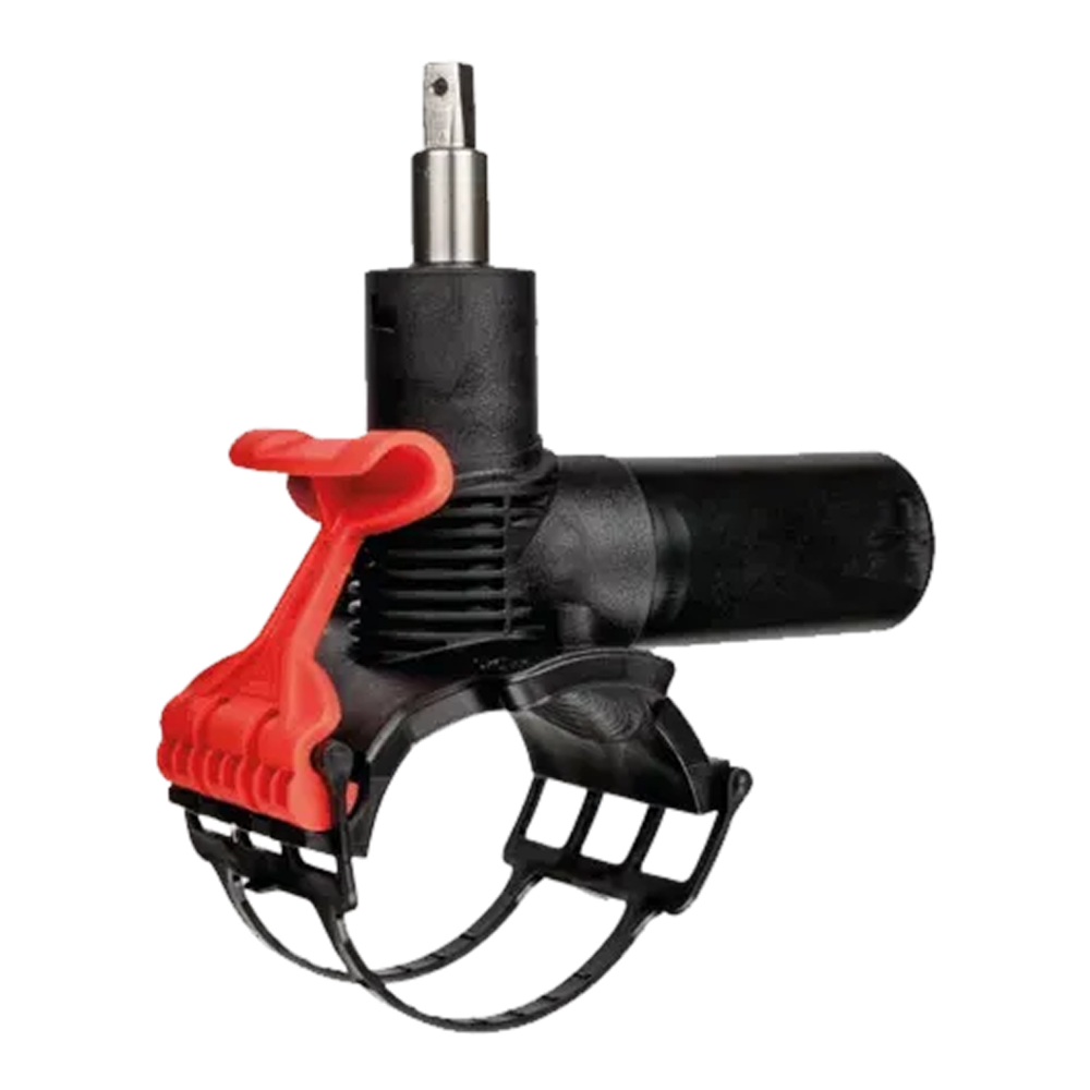 DAV drukaanboorventiel PE100 SDR11 140x32 L=183 Red Snap