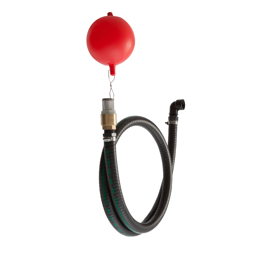 Drijvende zuigslang 2,5 m, + kunststof koppelingen + manomet