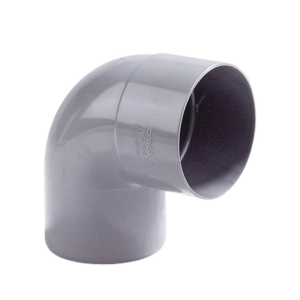 Dyka PVC HWA bocht 70mm, grijs, 87.5° mof/spie