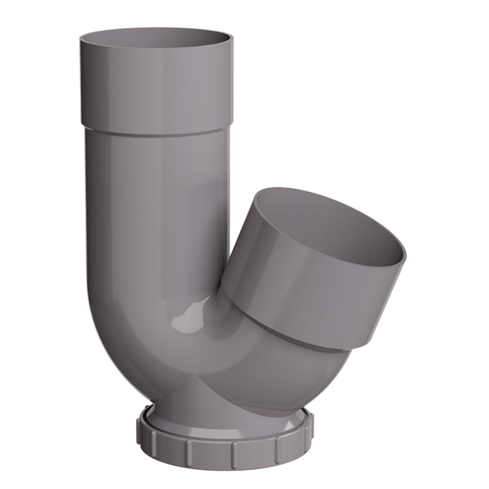 Dyka PVC HWA sifon 100x110mm mof/lijmmof, grijs