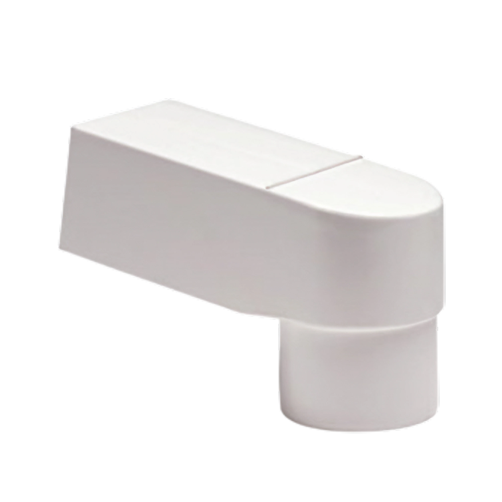 Dyka PVC HWA stadsuitloop 60x80, Ø70/80 buis, wit