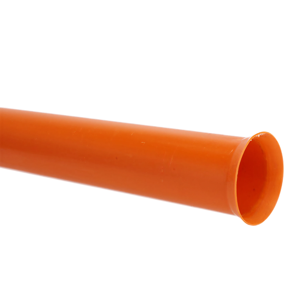 Eindbuis met klik/flens M1 oranje, 50 mm