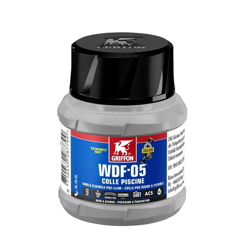 Griffon hard pvc lijm, WDF-05, flacon à 125 ml