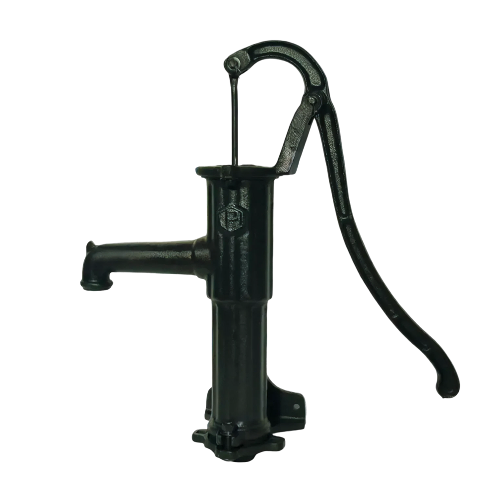 Handzwengelpomp met zijflens, groen