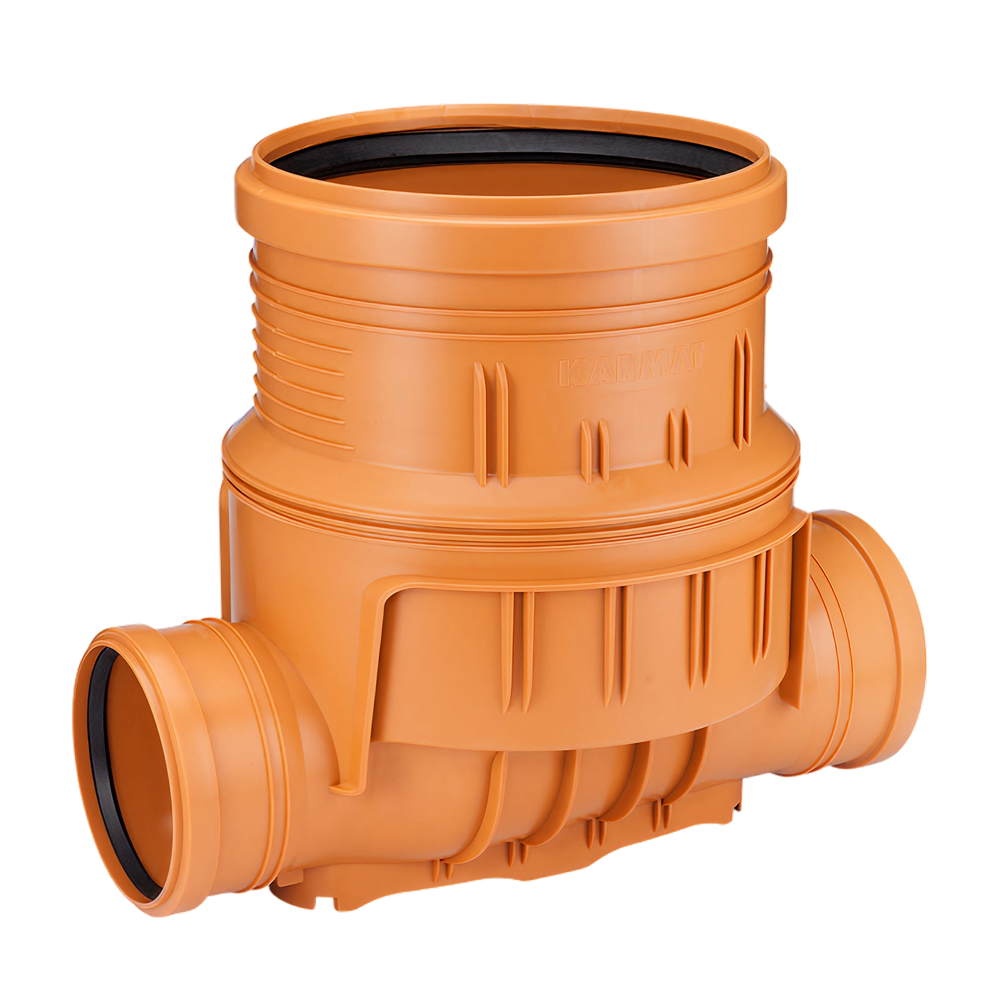 Karmat controleput 315mm, met 2 aansluitingen 160mm