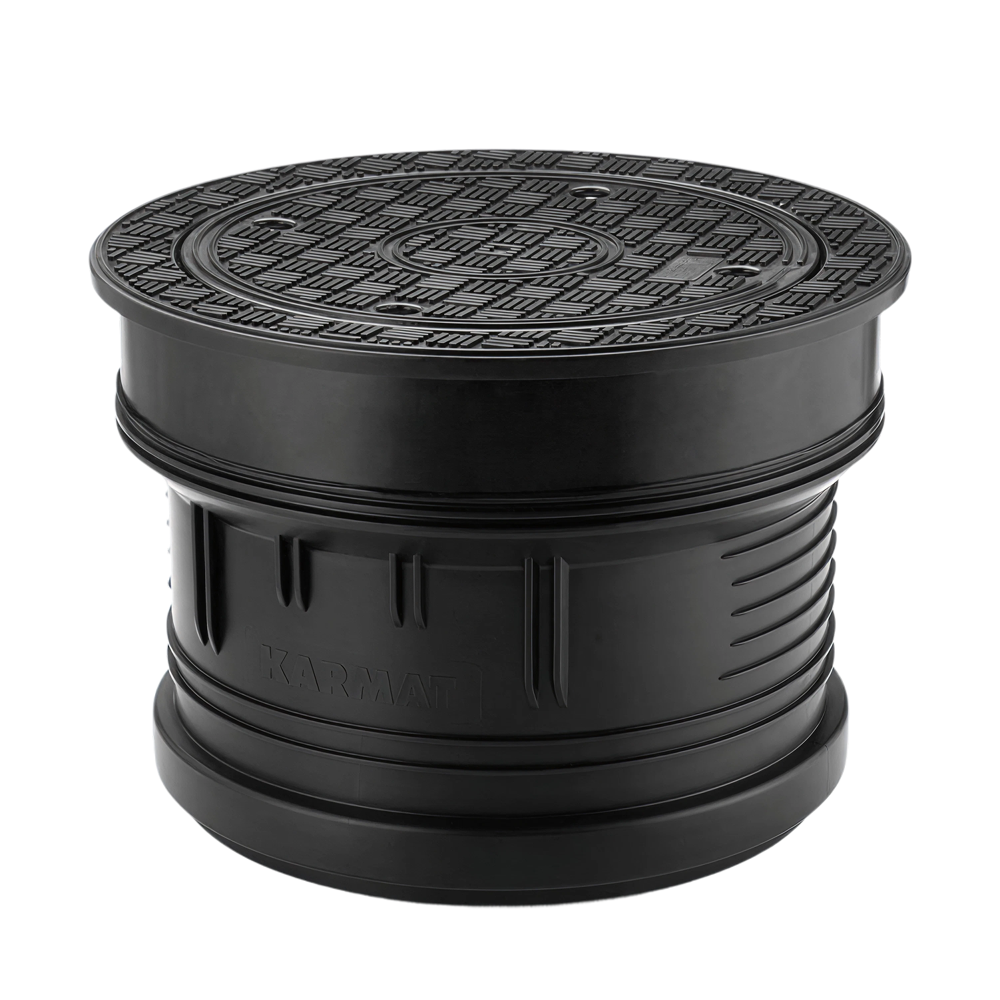 Karmat® putdeksel rond 315 manchetmof dicht rooster