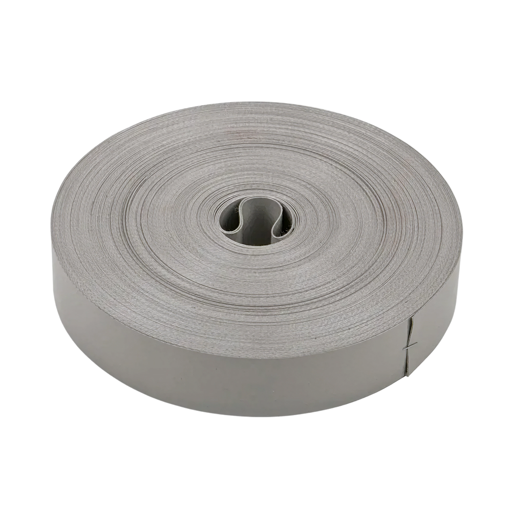 Kunststof ophangband, 30mm, grijs, rol 50 mtr