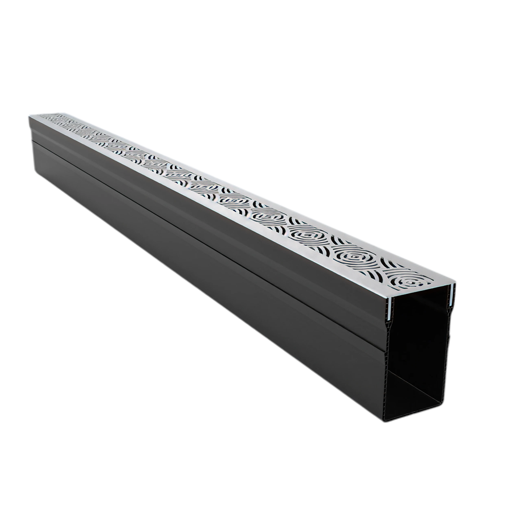 MW Drain 65/100 goot, Falcon-Line RVS rooster, L = 1m