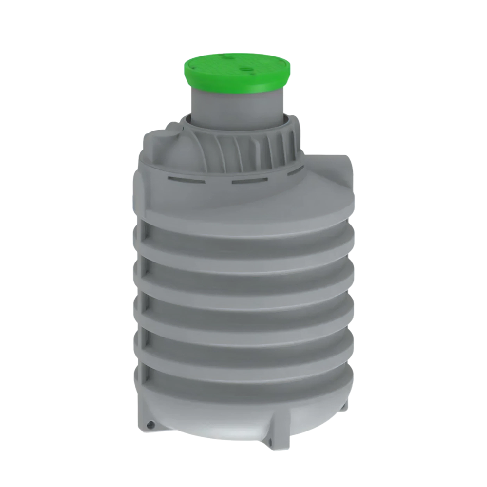 MW Regenwatertank verticaal, 2700 L, Ø1500 x 2500 mm