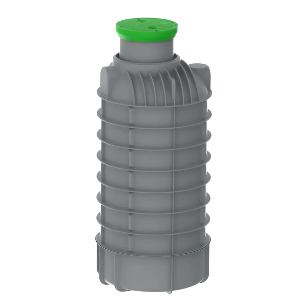 MW Regenwatertank verticaal, 2800 L, Ø1300 x 3050 mm