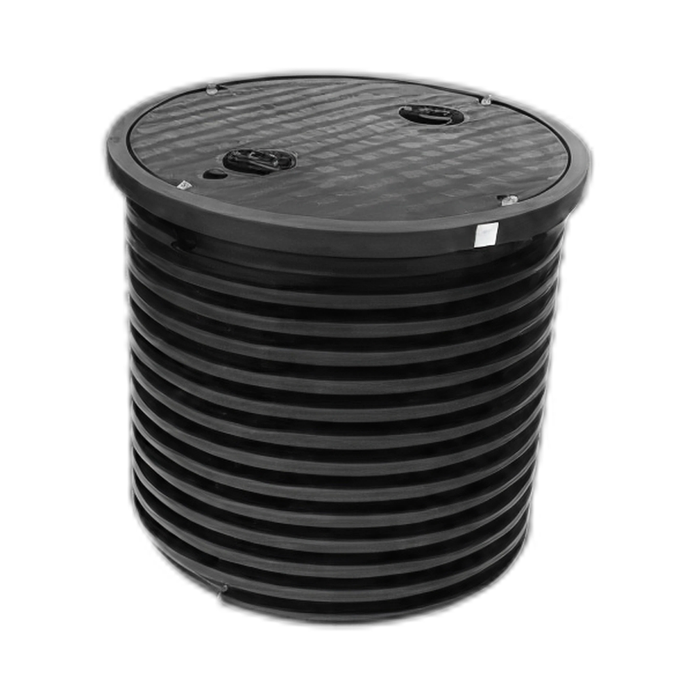 MW Schacht + Zwarte PE deksel DN600 H=500mm, Type TS6x5