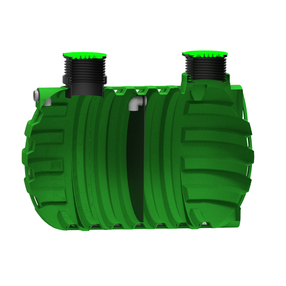 MW Septictank polyetheen, 2-kamersysteem 12000 liter
