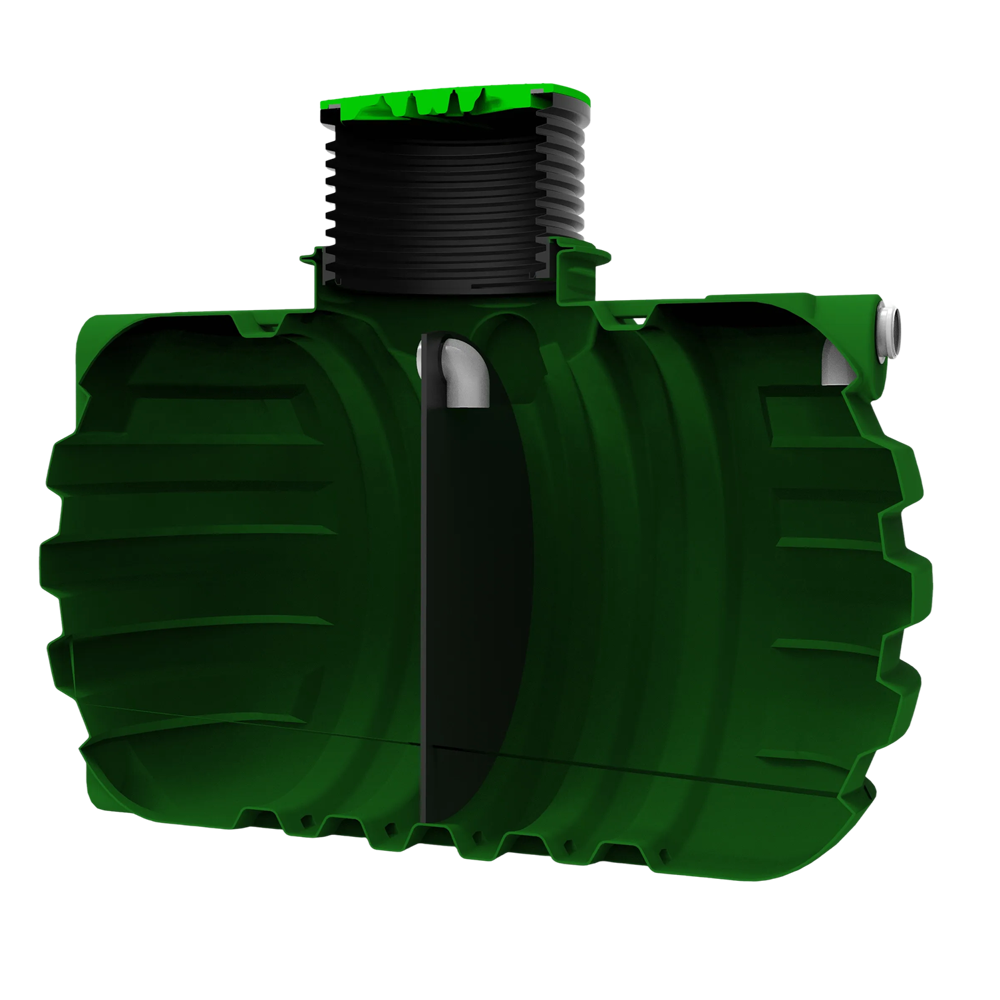 MW Septictank polyetheen, 2- kamersysteem 3000 liter
