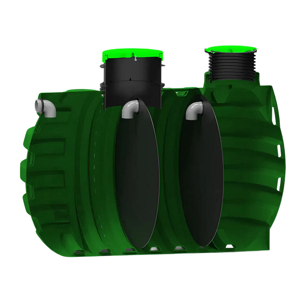 MW Septictank polyetheen, 3-kamersysteem 12000 liter