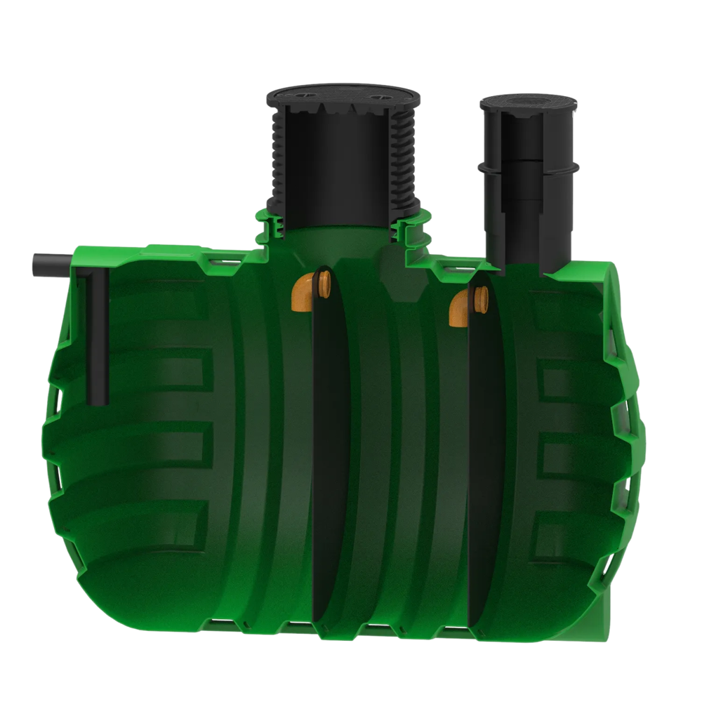MW Septictank polyetheen, 3- kamersysteem 6000 liter