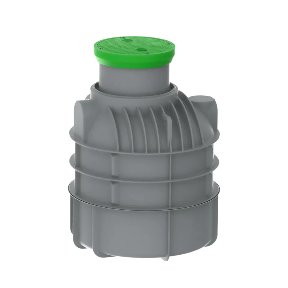 MW watertank verticaal, 1500 L, Ø1300 x 1800 mm