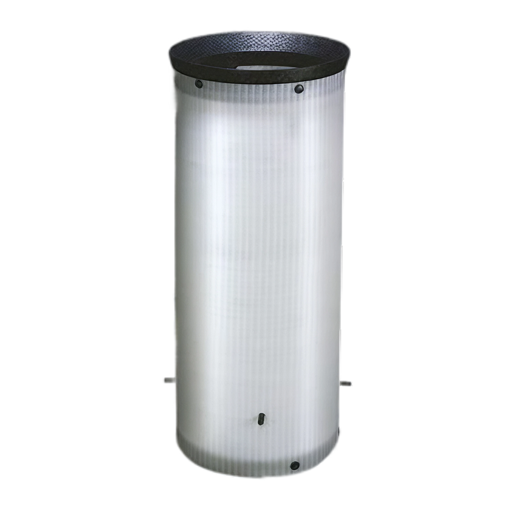 PE Korffilter 315mm wit, t.b.v. kunststof onderbak 315mm