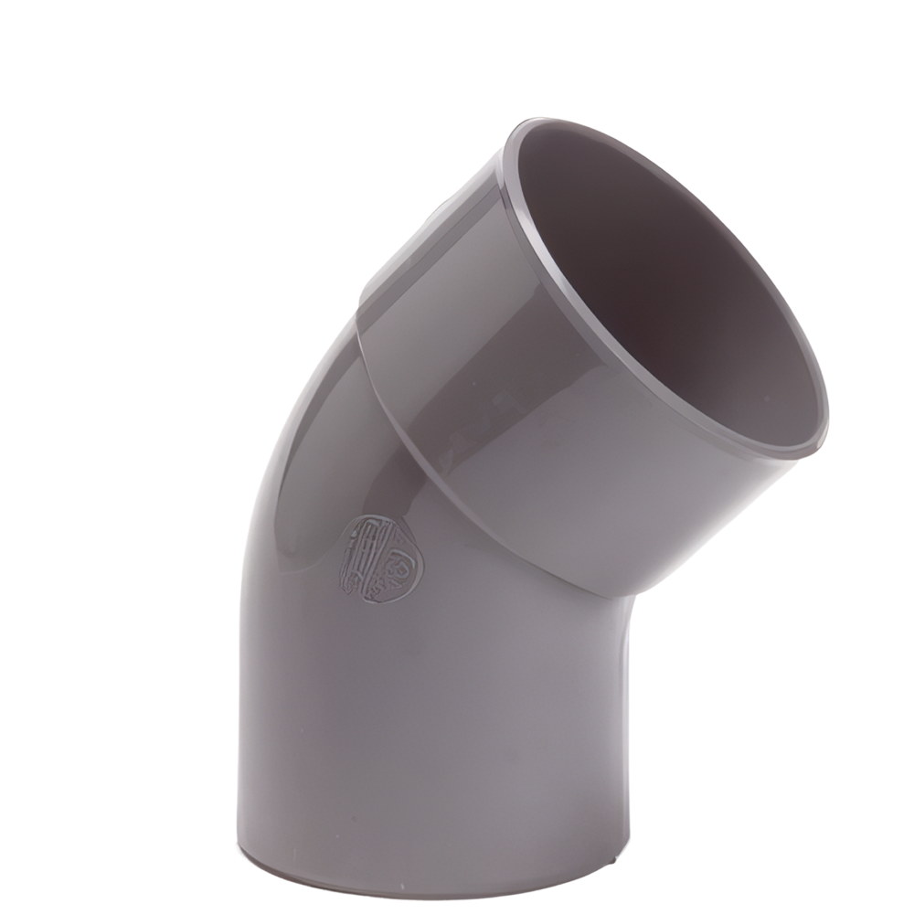 Pipelife lijm bocht 45gr 160mm m/s komo