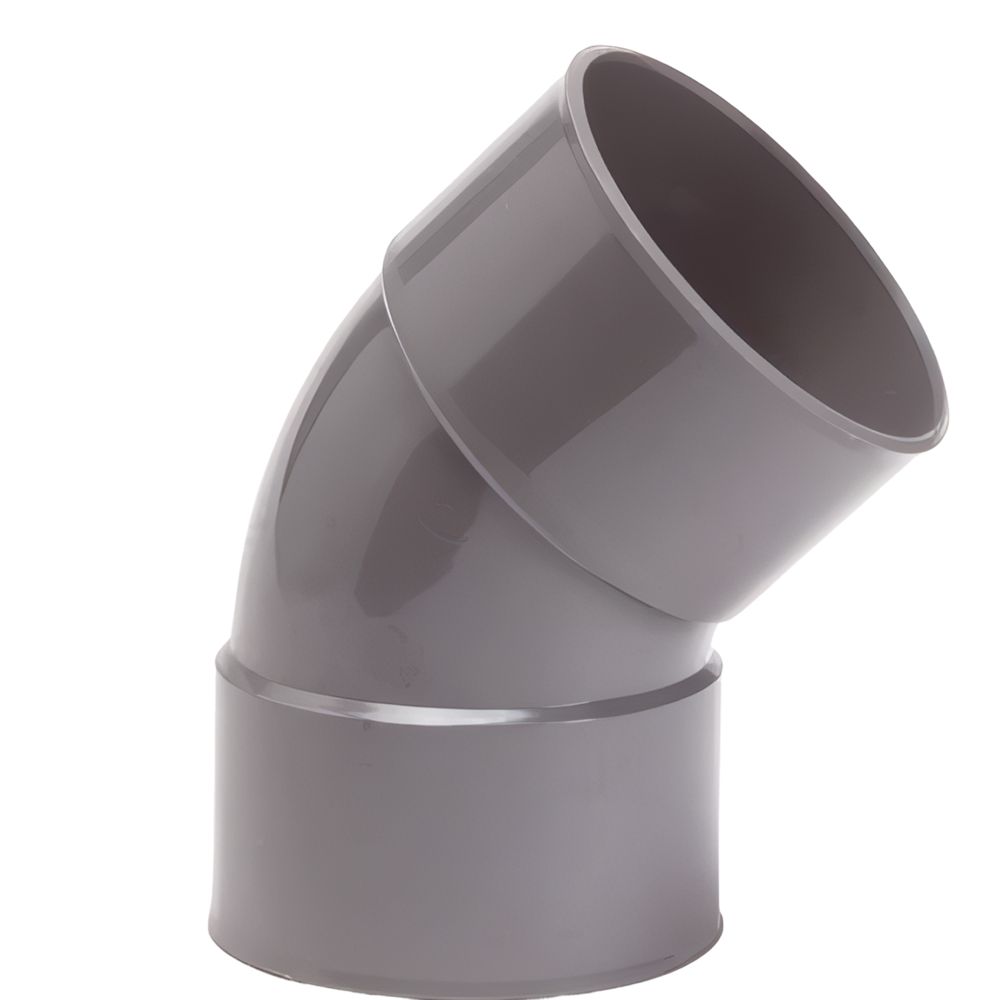 Pipelife lijm bocht 45gr 50mm m/m komo