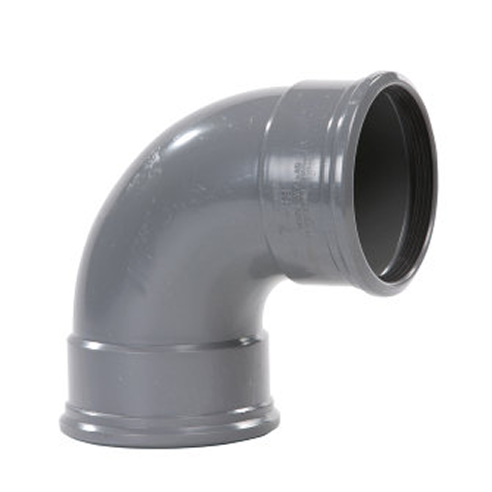 Pipelife pvc bocht m/m 200 87° sn4 gr