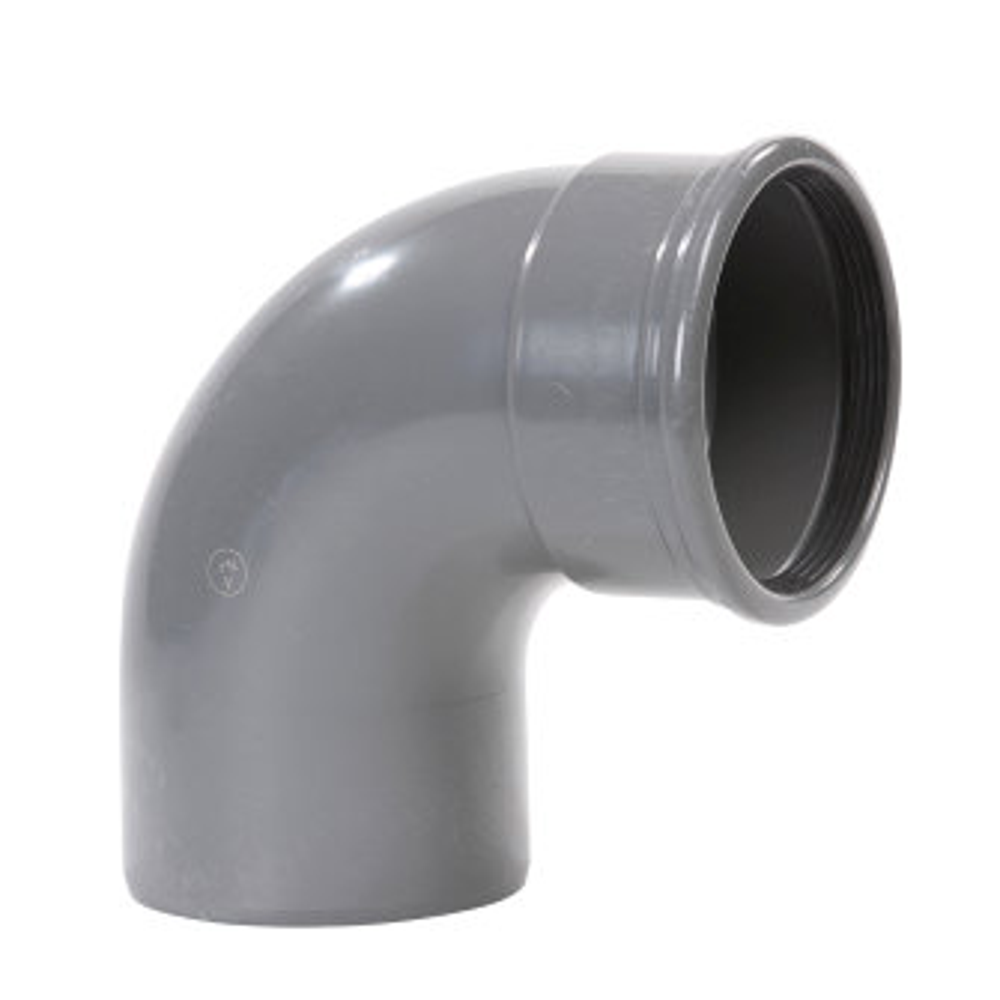 Pipelife pvc bocht m/s 110 87° sn4 gr