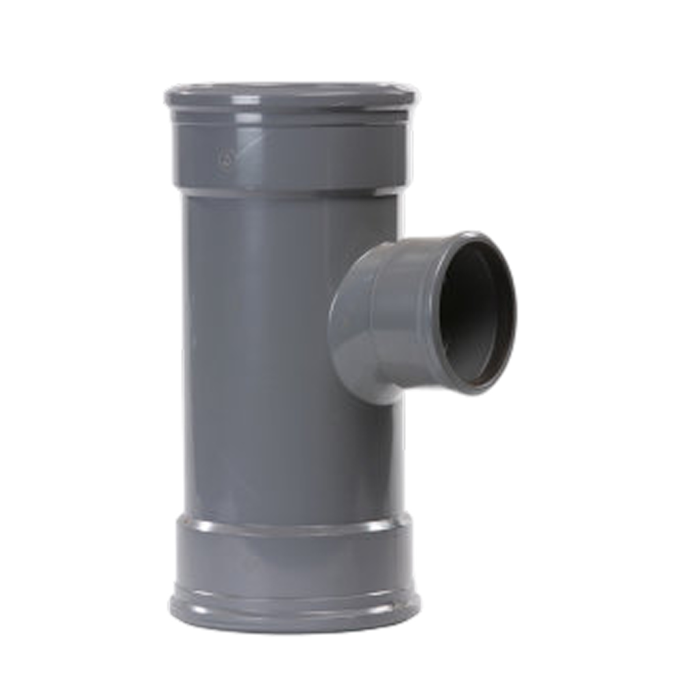 Pipelife pvc t-stuk m/m 160-110 90° sn4 gr