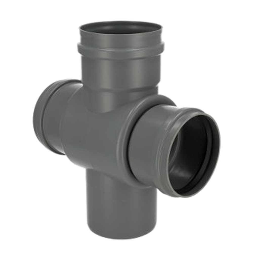 Pipelife t-stuk sn4 90g 110x110 m/s dubbel