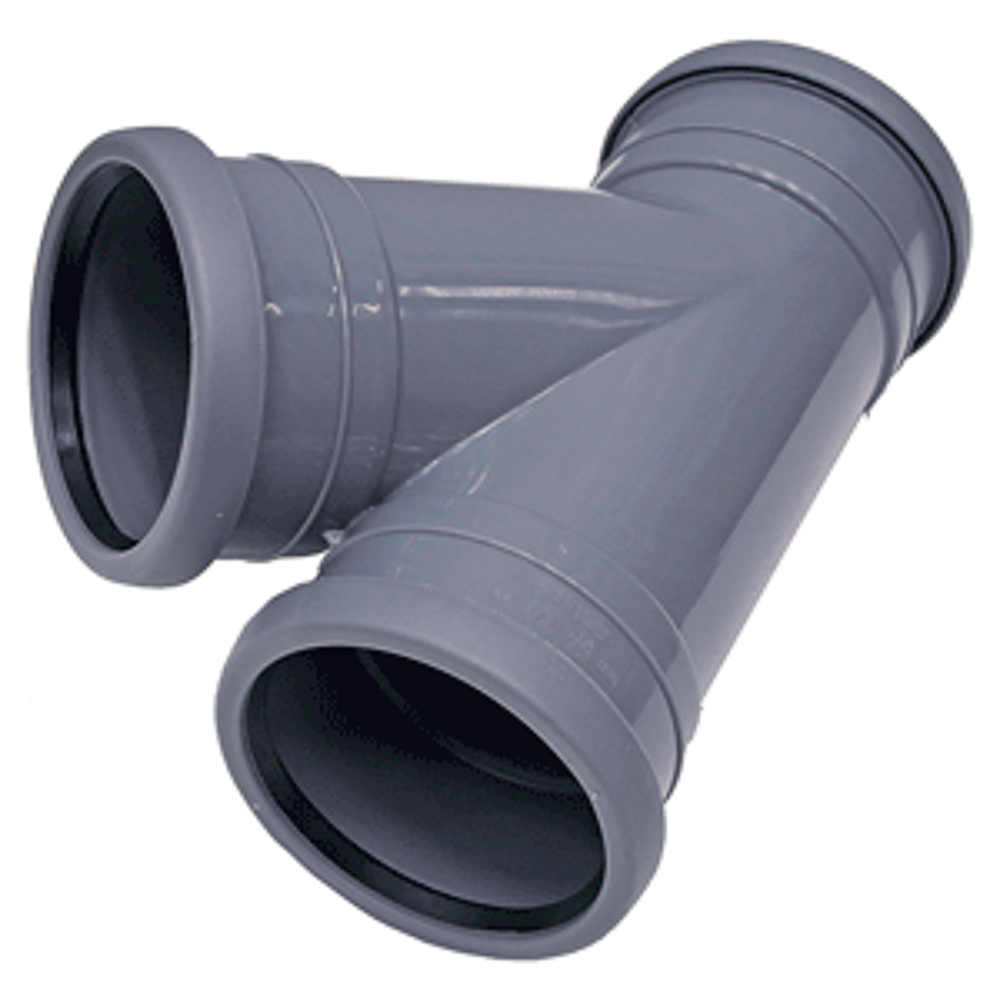 Pipelife Topfit t-stuk 40x40 45gr 3xm grijs