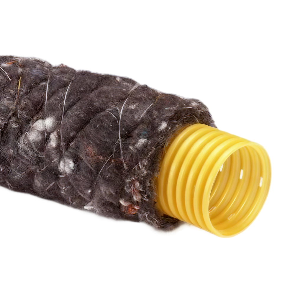 PVC drainage, pp 450 mµ omhulling, 80 mm, l = 50 m