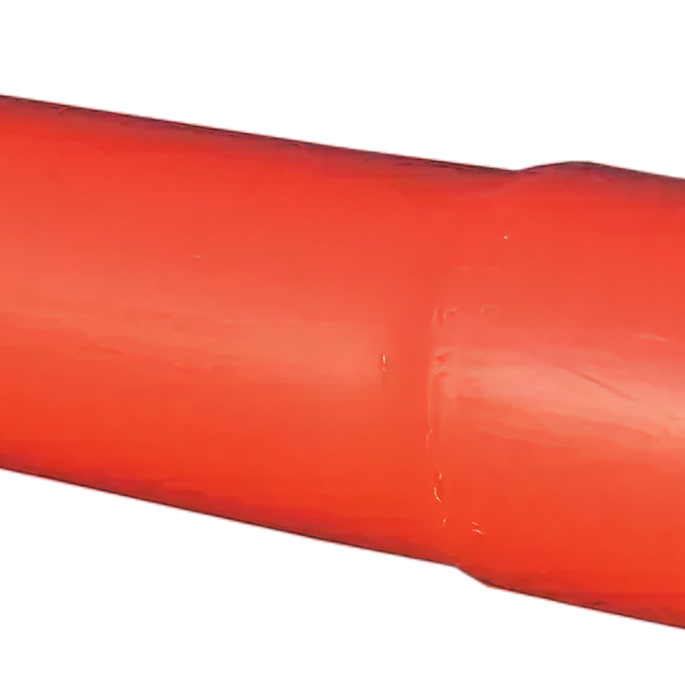 PVC kabelbeschermingsbuis 110 x 3,2 mm, Rood, L= 6 m + L-mof