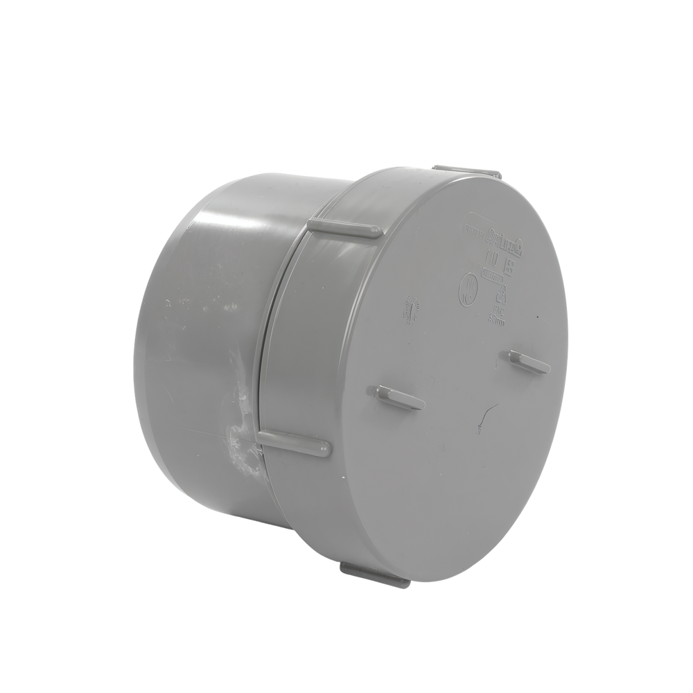 PVC L-Eindstuk + Schroefdeksel GR 125