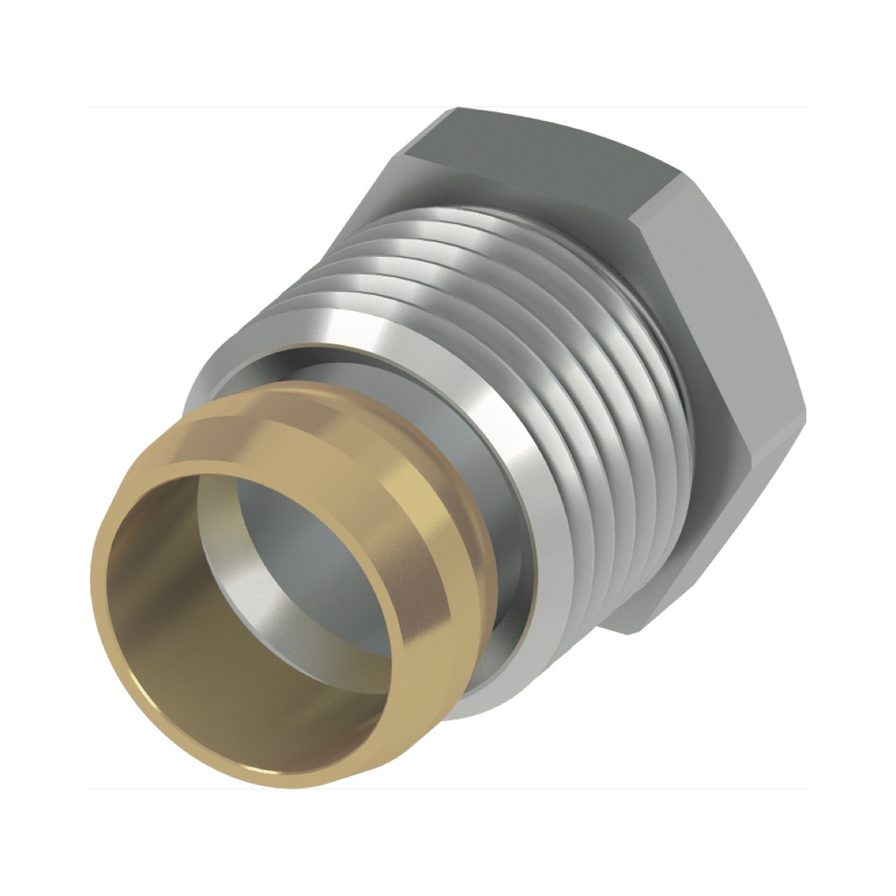 TECE klemkoppeling 1/2" bu.dr. CU 15 mm x R 1/2"