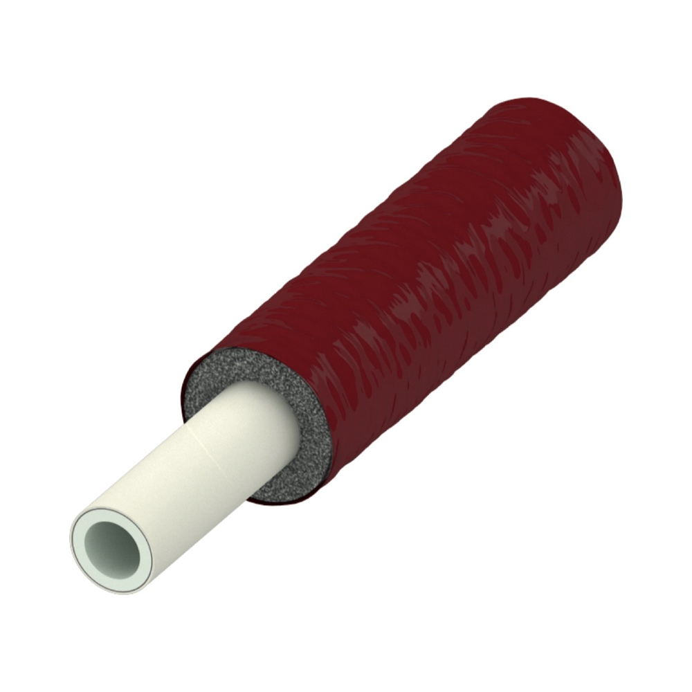 TECEflex Alupex buis PE-Xc/Al/PE-RT, rood geïsoleerd, 25 RS