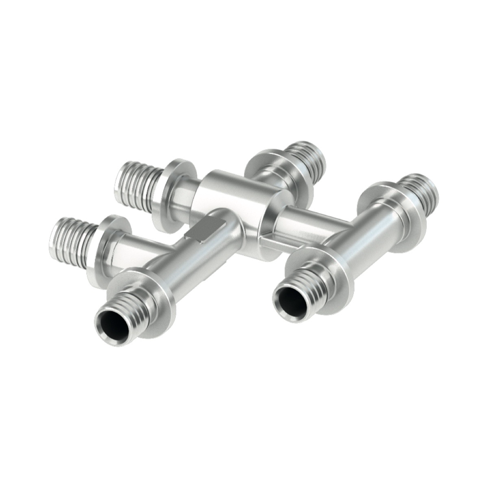 TECEflex kruisfitting vernikkeld 16 x 16 x 16 mm