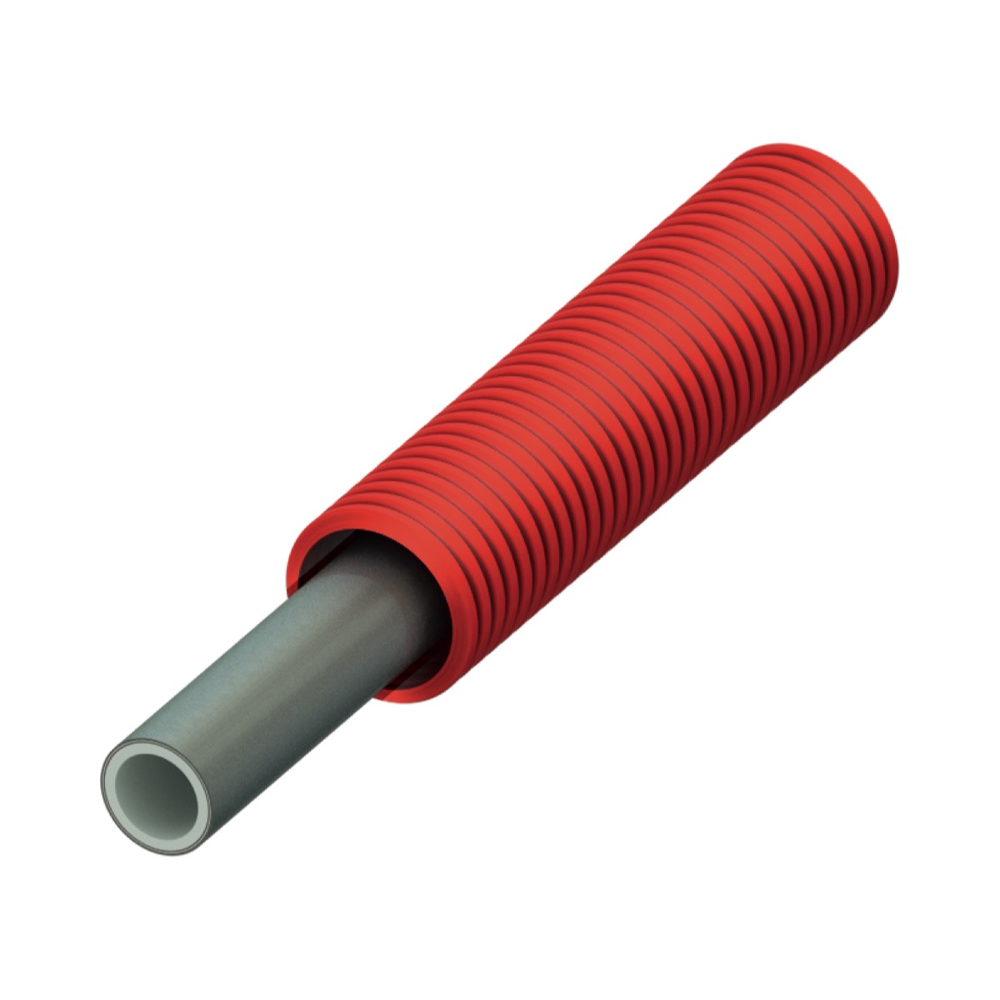 TECEflex PE-Xc verwarmingsbuis in mantelbuis, rood,  16