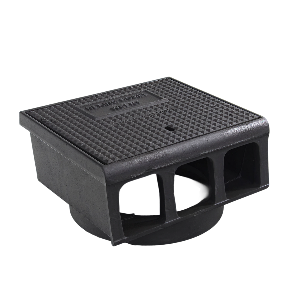 Trottoirkolkkop dicht deksel, B125, 400x350