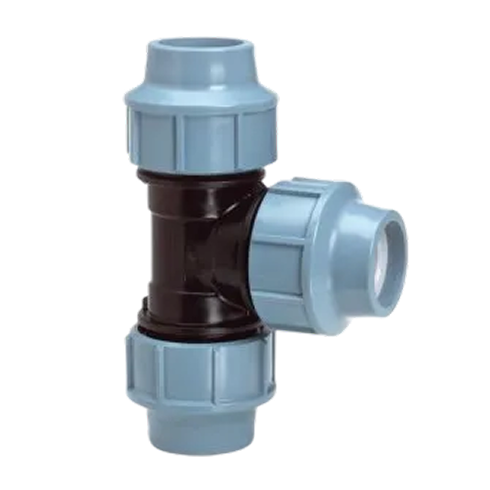 Unidelta PP T-stuk, 50 x 50 x 50