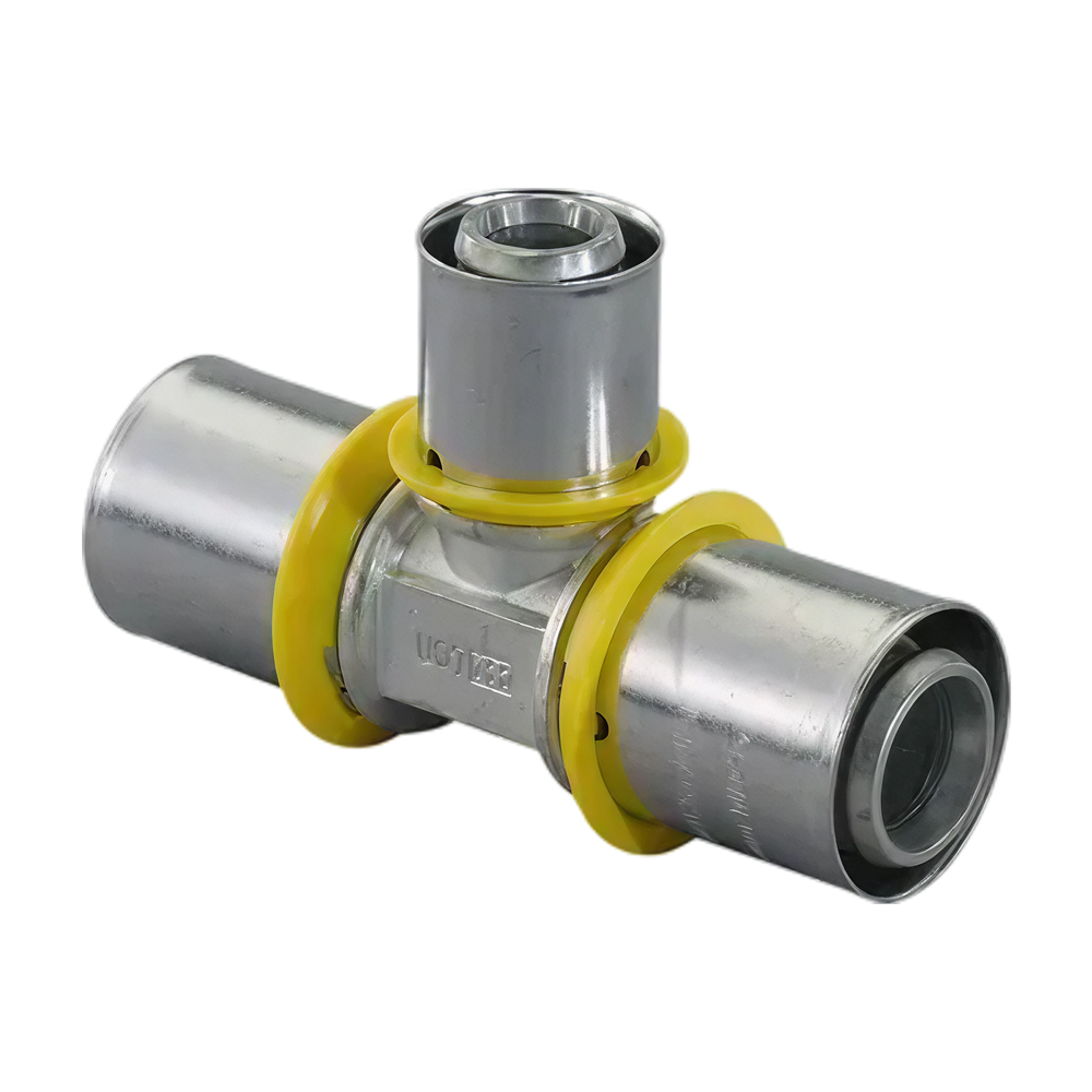 Uponor MLC gas Press MLC T-stuk verlopend 32x25x32mm