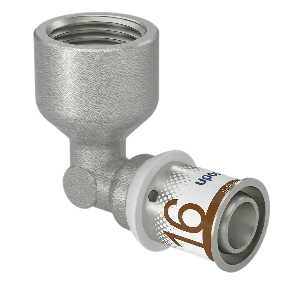 Uponor S-Press Plus pers knie 90° bi.dr. 16mm x 1/2"