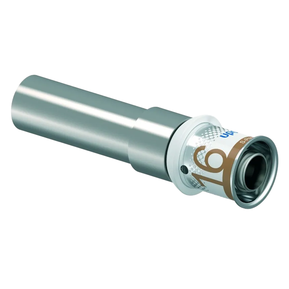 Uponor S-Press Plus pers koppeling overgang 16MLCx15mm CU/RV